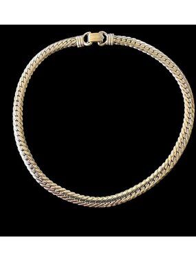 Vintage 1950s CORO Pegasus Silver Tone Choker Necklace 15"